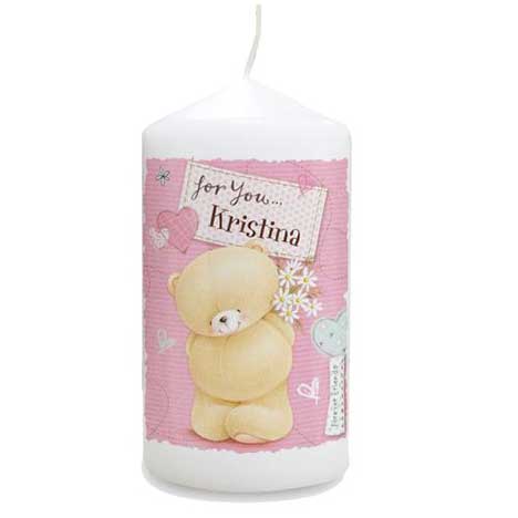 Personalised Forever Friends Pink Craft Candle £10.99
